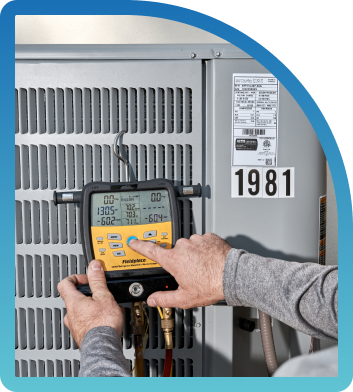 tech performing maintenance tune up